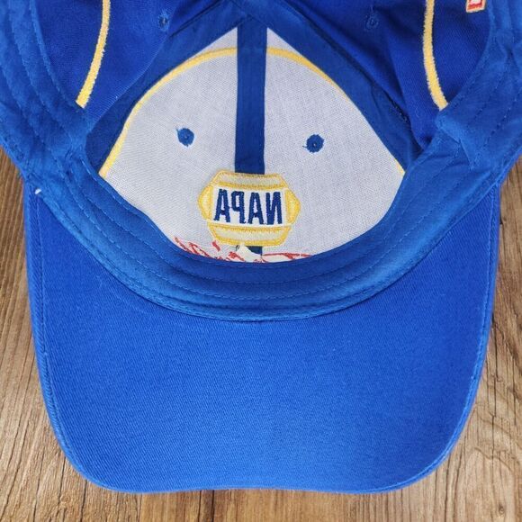 NAPA Racing Strap Back Blue Logo #44 Michael Waltrip Cars NASCAR Mens Sports Dad - Picture 8 of 11